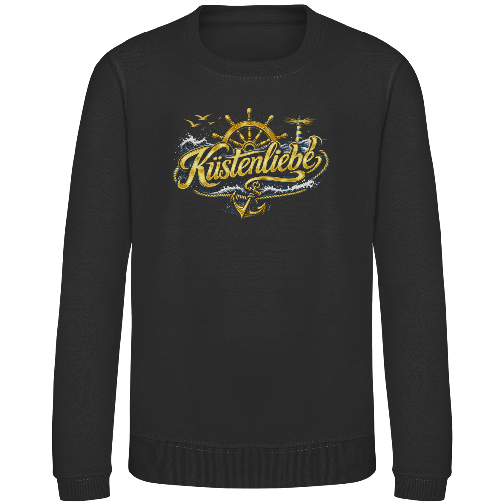 Sweatshirt Kinder  Küstenliebe #602 blau-gold