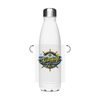 Edelstahl-Thermoflasche Küstenliebe #602 blau-gold