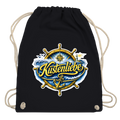 Kordelrucksack Küstenliebe #602 blau-gold