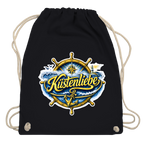 Kordelrucksack Küstenliebe #602 blau-gold