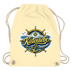 Kordelrucksack Küstenliebe #602 blau-gold