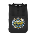Rucksack mit Seitentasche  Küstenliebe #602 blau-gold Gr. L