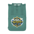 Rucksack mit Seitentasche  Küstenliebe #602 blau-gold Gr. L