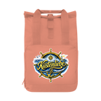 Rucksack mit Seitentasche  Küstenliebe #602 blau-gold Gr. L