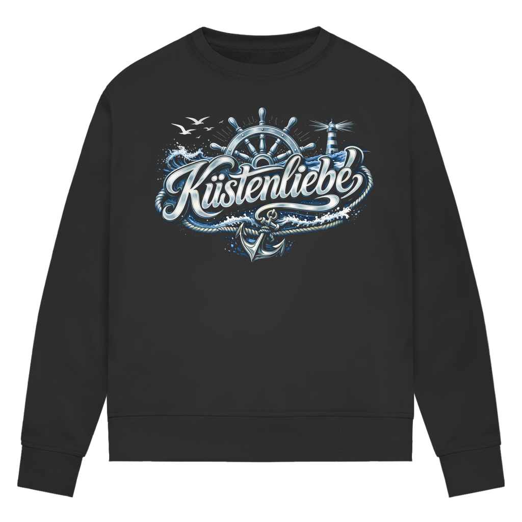 Sweatshirt Damen Küstenliebe #602 blau-silber