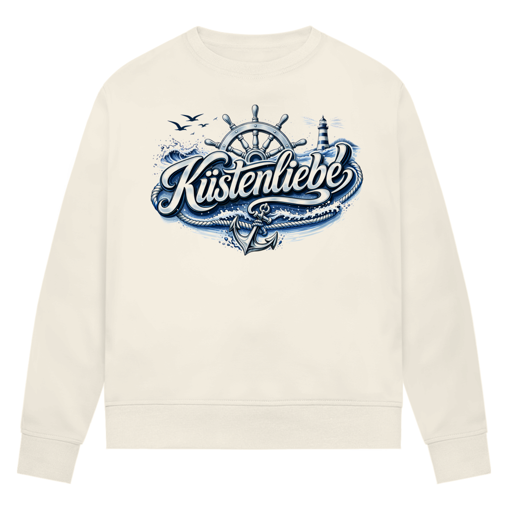 Sweatshirt Damen Küstenliebe #602 blau-silber