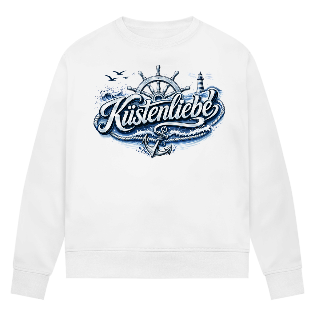 Sweatshirt Damen Küstenliebe #602 blau-silber