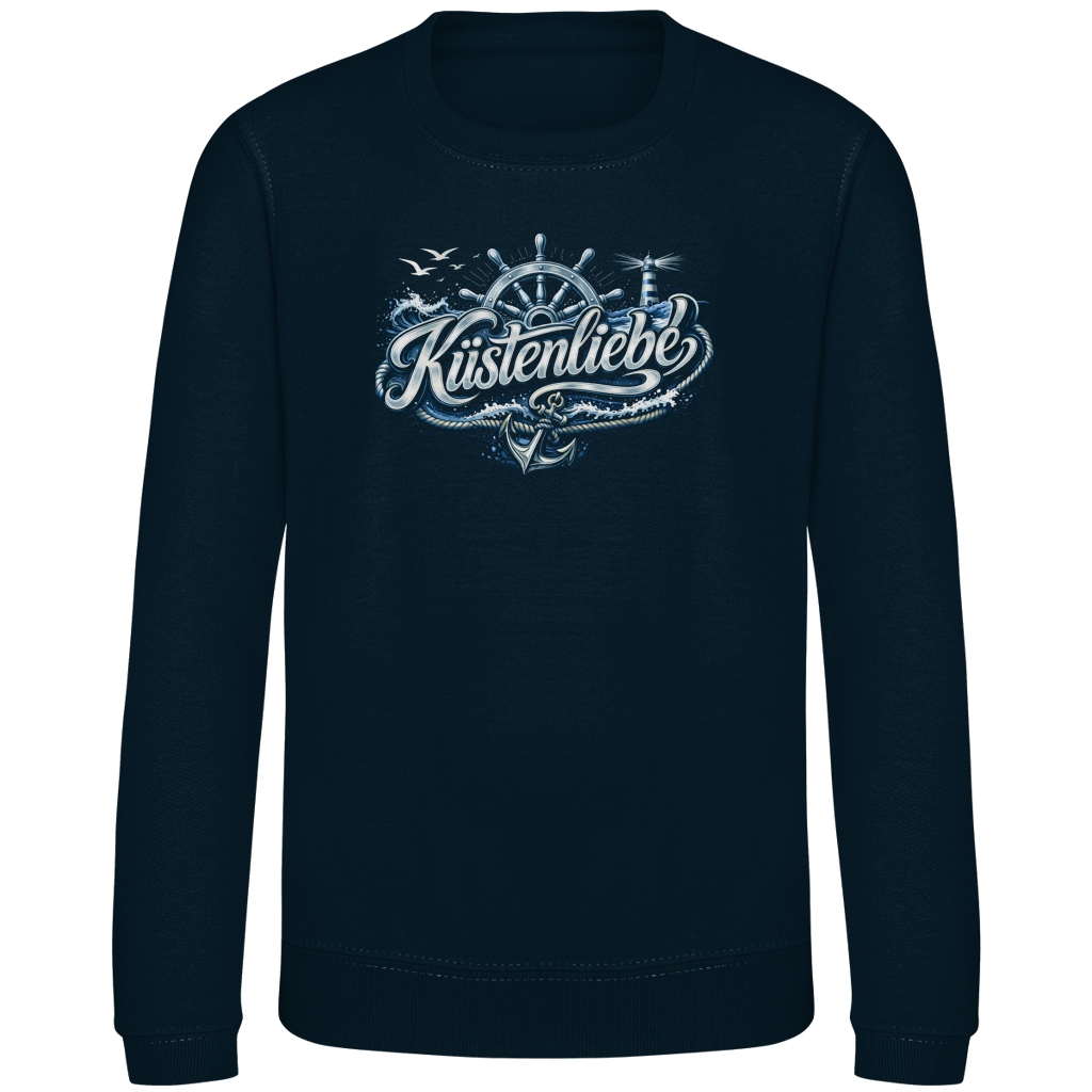 Sweatshirt Kinder Küstenliebe #602 blau-silber
