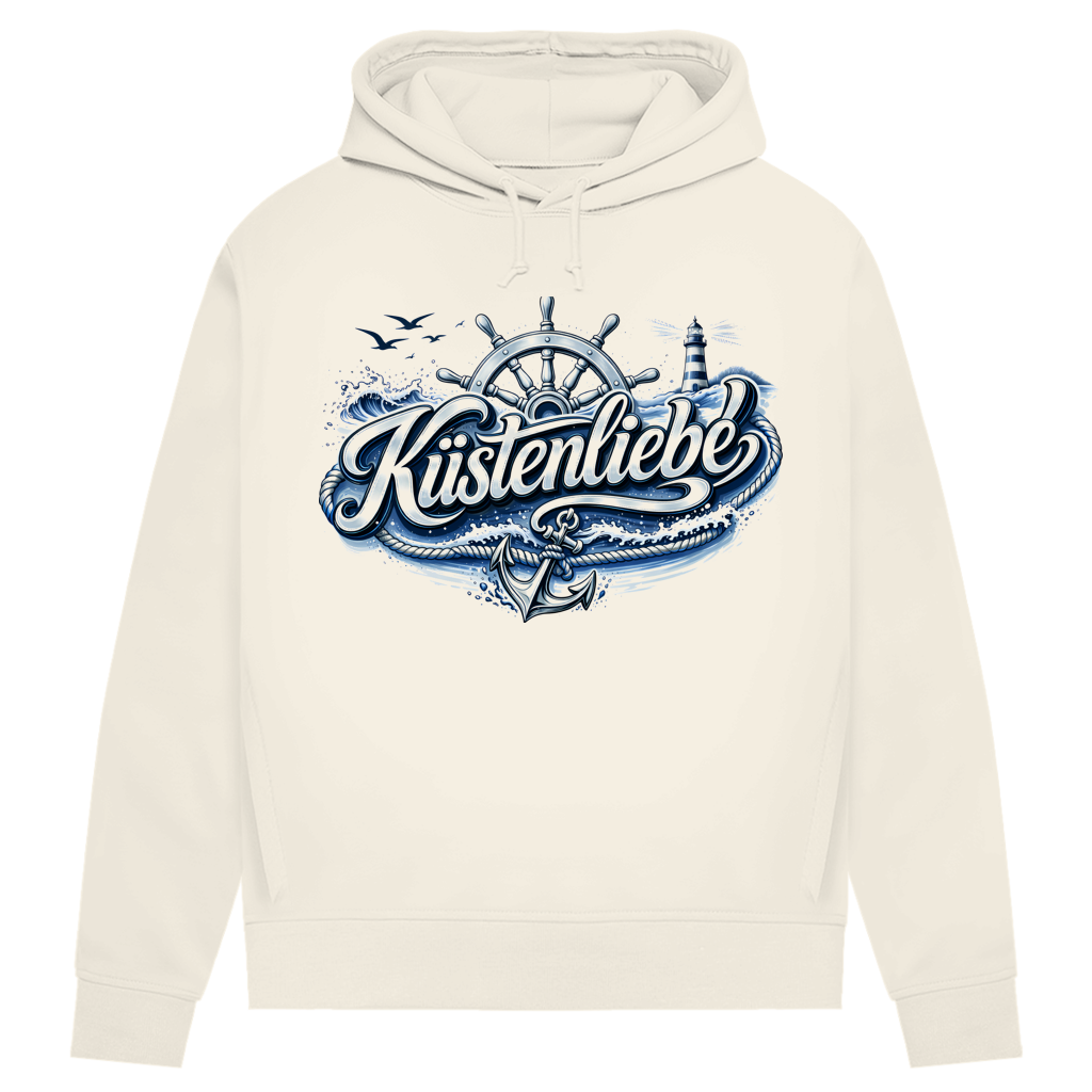 Hoodie Damen Küstenliebe #602 blau-silber