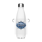 Edelstahl-Thermoflasche Küstenliebe #602 blau-silber