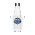 Edelstahl-Thermoflasche Küstenliebe #602 blau-silber