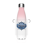 Edelstahl-Thermoflasche Küstenliebe #602 blau-silber