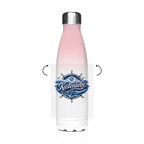 Edelstahl-Thermoflasche Küstenliebe #602 blau-silber