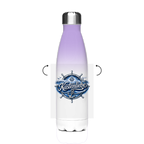 Edelstahl-Thermoflasche Küstenliebe #602 blau-silber