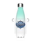 Edelstahl-Thermoflasche Küstenliebe #602 blau-silber