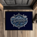 Fußmatte  Küstenliebe #602 blau-silber