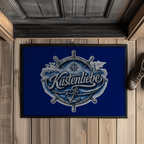 Fußmatte  Küstenliebe #602 blau-silber