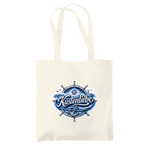 Baumwolltasche Küstenliebe #602 blau-silber