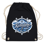 Kordelrucksack  Küstenliebe #602 blau-silber