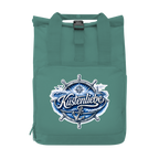 Rucksack mit Seitentasche  Küstenliebe #602 blau-silber Gr. S