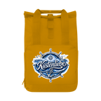 Rucksack mit Seitentasche  Küstenliebe #602 blau-silber Gr. L