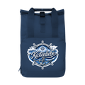 Rucksack mit Seitentasche  Küstenliebe #602 blau-silber Gr. L