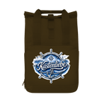 Rucksack mit Seitentasche  Küstenliebe #602 blau-silber Gr. L