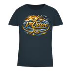 T-Shirt Damen  love Ostsee #607 gold