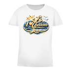 T-Shirt Damen  love Ostsee #607 gold
