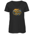 T-Shirt Damen V-Neck  love Ostsee #607 gold
