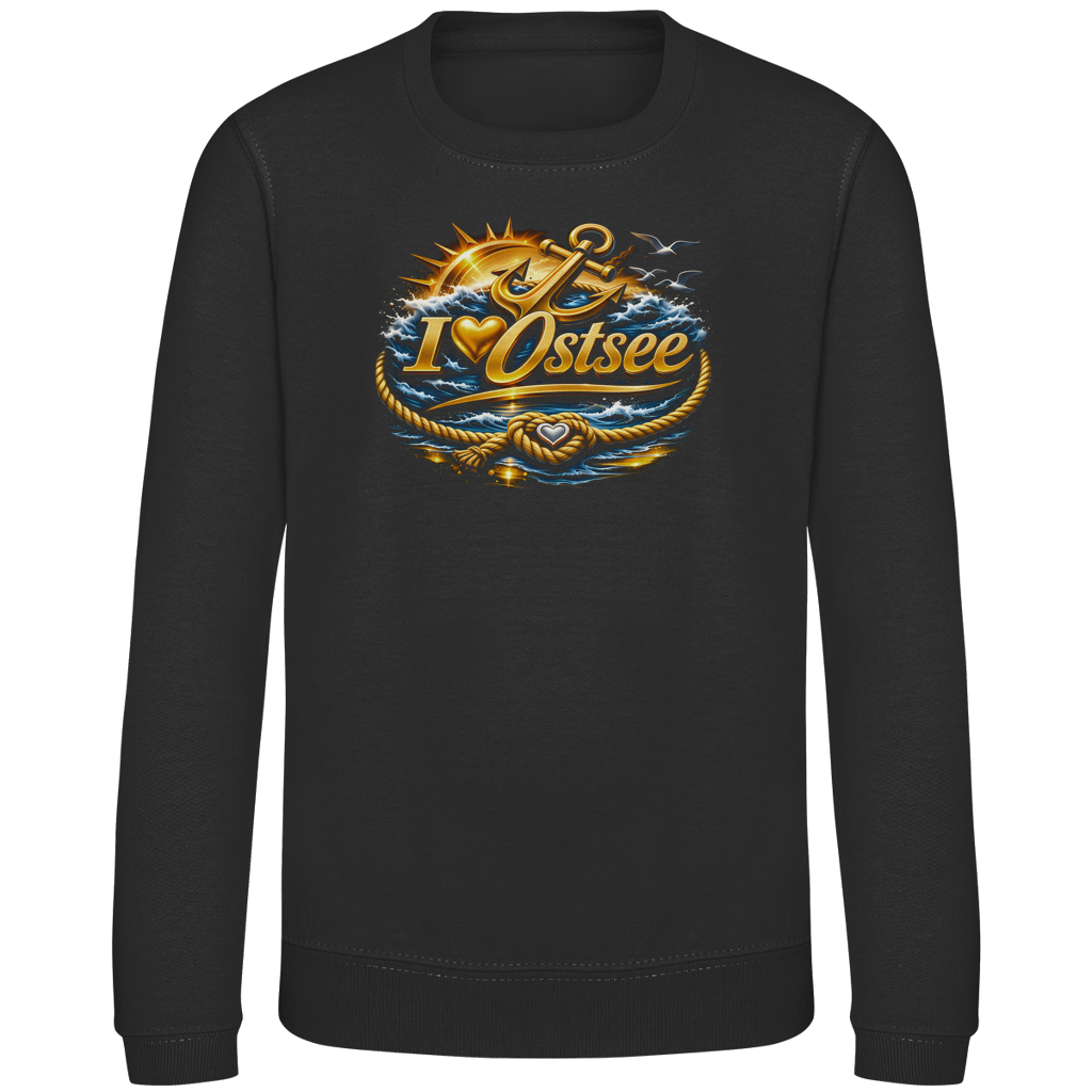 Sweatshirt Kinder  love Ostsee #607 gold