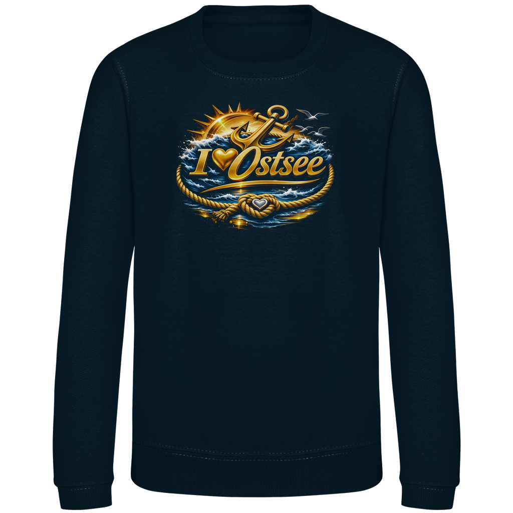 Sweatshirt Kinder  love Ostsee #607 gold