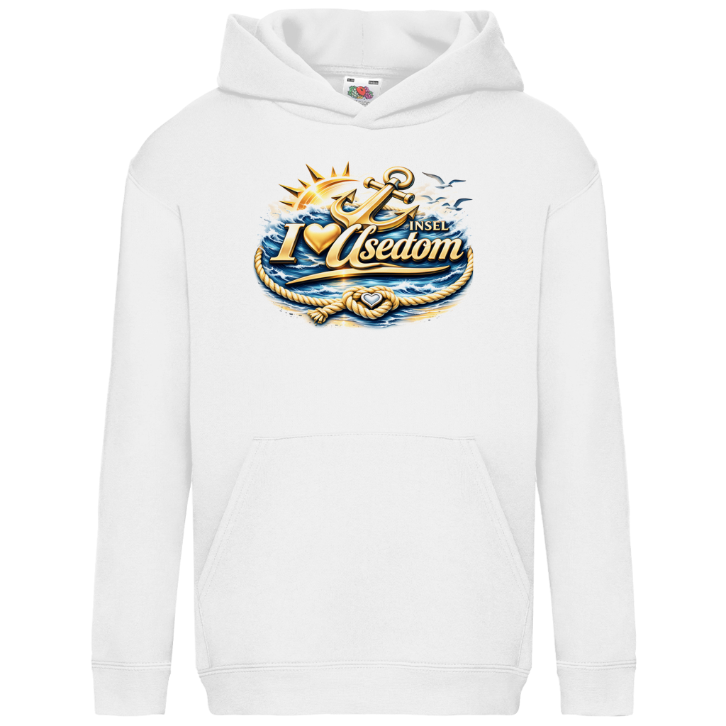 Hoodie Kinder love Ostsee #607 gold