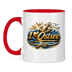 Keramik-Tasse zweifarbig   love Ostsee #607 gold