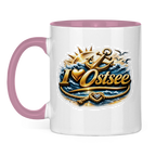 Keramik-Tasse zweifarbig   love Ostsee #607 gold
