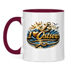Keramik-Tasse zweifarbig   love Ostsee #607 gold