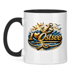 Keramik-Tasse zweifarbig   love Ostsee #607 gold