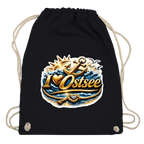 Kordelrucksack  love Ostsee #607 gold