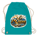 Kordelrucksack  love Ostsee #607 gold