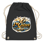 Kordelrucksack  love Ostsee #607 gold