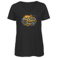 T-Shirt Damen V-Neck  love Rügen #607 gold