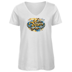 T-Shirt Damen V-Neck  love Rügen #607 gold
