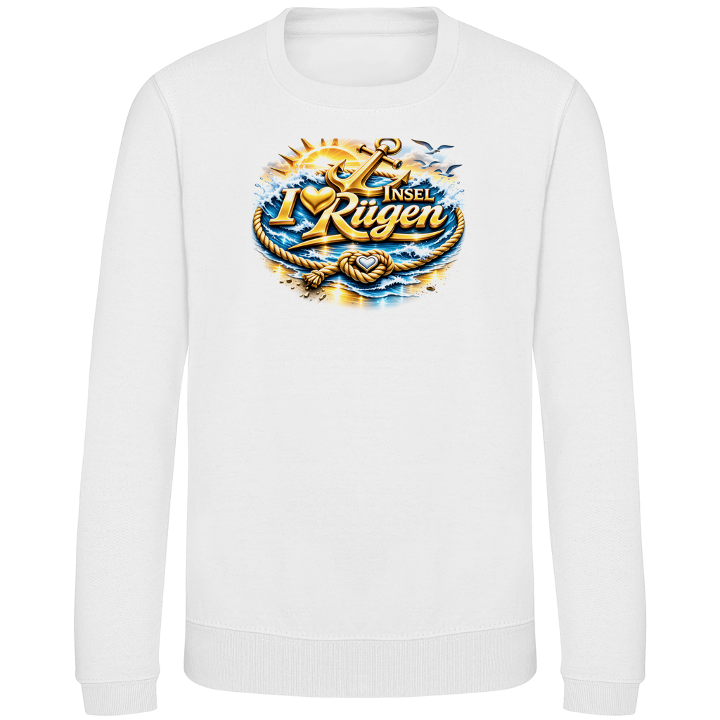 Sweatshirt Kinder love Rügen #607 gold