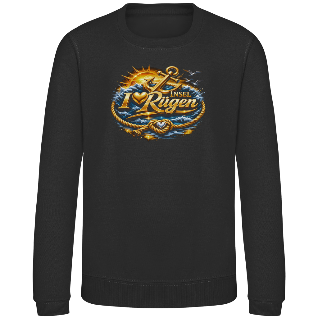 Sweatshirt Kinder love Rügen #607 gold
