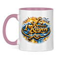 Keramik-Tasse zweifarbig  love Rügen #607 gold
