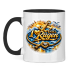 Keramik-Tasse zweifarbig  love Rügen #607 gold