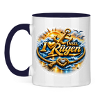 Keramik-Tasse zweifarbig  love Rügen #607 gold
