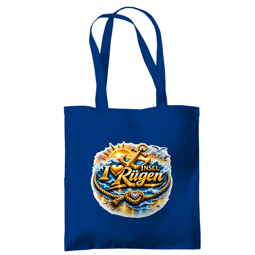 Baumwolltasche   love Rügen #607 gold