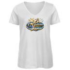 T-Shirt Damen V-Neck  love Usedom #607 gold