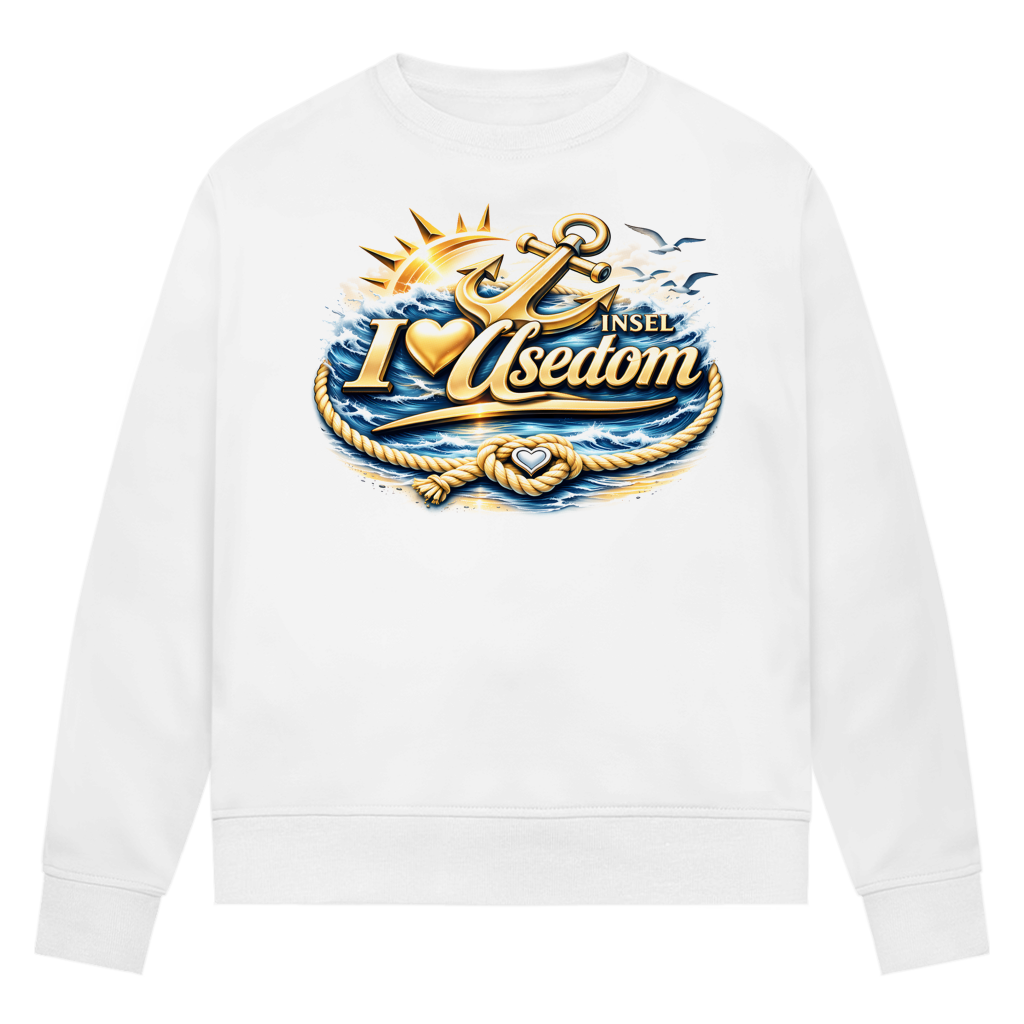 Sweatshirt Damen  love Usedom #607 gold